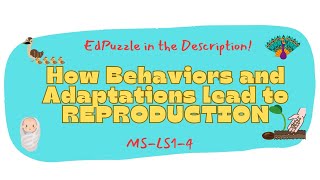 How Behaviors and Adaptations Help PLANTS and ANIMALS Reproduce. MS-LS1-4 Edpuzzle linked!