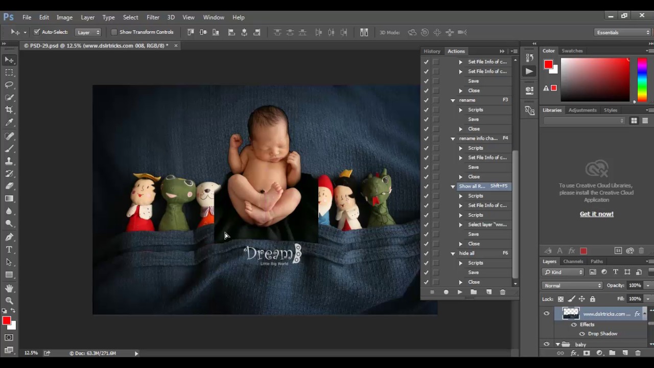 Newborn PSD layered template 29