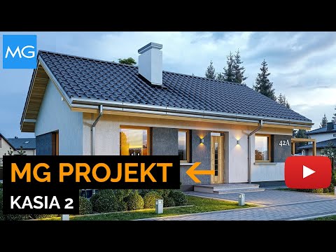 Projekt domu Kasia 2 MGProjekt - 63,70 m2