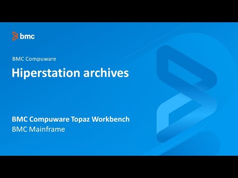 BMC Compuware Topaz Workbench - Hiperstation archives