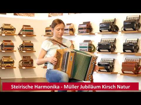 Steirische Harmonika - Müller Klippitz Kirsch Natur - grün - (Hoheitswalzer / Katrin-Boarischer)