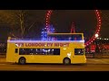 London Night Tour Bus Sightseeing Full Commentary 4K 60fps
