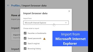 Microsoft Edge | How to import data in Microsoft Edge
