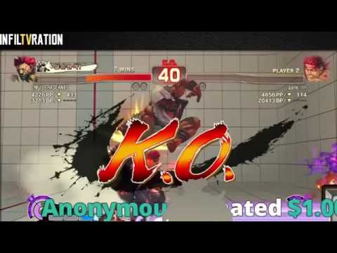 ウル4 ウメハラ (殺意リュウ) vs Infiltration (豪鬼) 2015.02.14 (1/2)