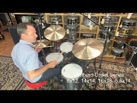 Tamburo Unika Series Be-Bop Shell Pack Demo - 8x12, 14x14, 16x18, 5.5x14