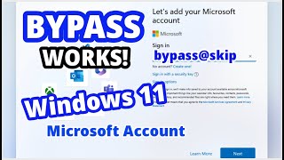 Bypass Skip Microsoft Account in Windows 11 Setup