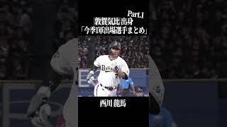 【敦賀気比高】出身パ・リーグ選手まとめpart1 #shorts