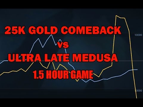 Coin Flow - 1.5 Hour 25k Gold Comeback vs Ultra Late Game Medusa