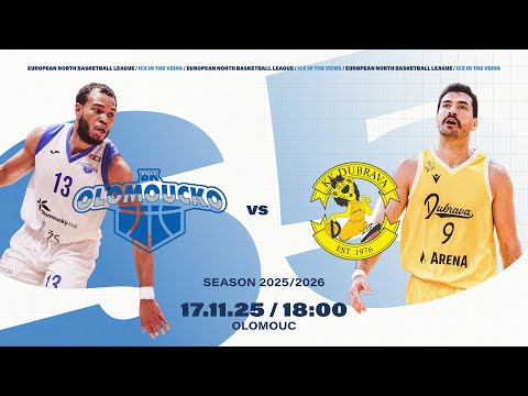 BK Olomoucko v BC Dubrava| Nov 17, 2025, 6:00 PM| ENBLeague 2025/26