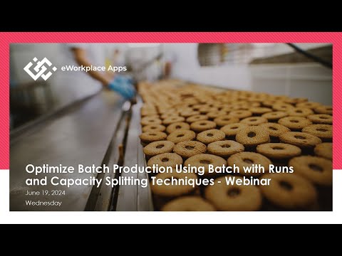 Optimize Batch Production Using Batch with Runs and Capacity