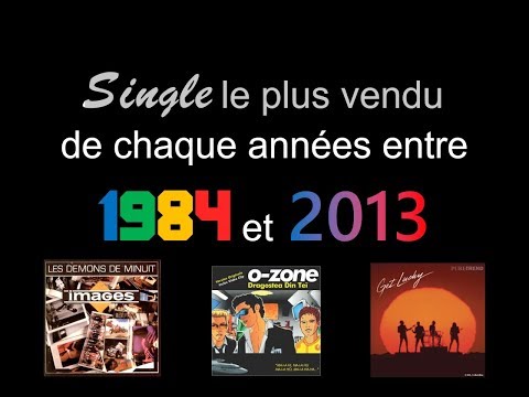Single le plus vendu de chaque années entre 1984 et 2013