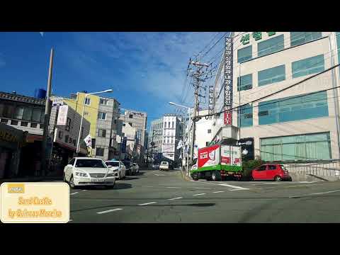 city view: from Bexco Station to Jaesong Girls' Middle school, Busan, Korea