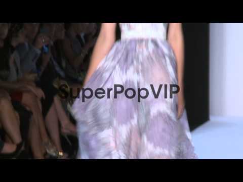 Models walk the runway at Badgley Mischka - Spring 2014 M...
