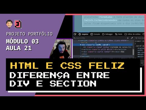 Diferença entre div e section | Mód03 - Aula 21