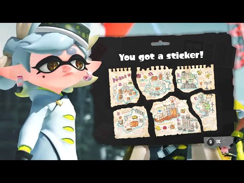 Splatoon 3 - Unlock 6 Hidden Stickers in Story Mode (Surveyed)