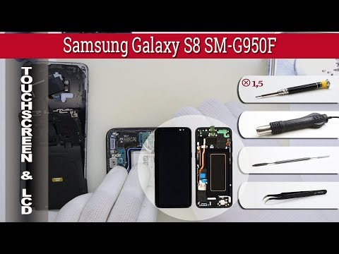 Wie kann man 🔧 Display & Touch screen 📱 Samsung Galaxy S8 SM-G950F ersetzen