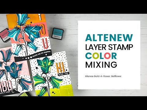 Layer Stamp Color Mixing | Altenew BAF Bellflower