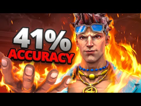 How 41% Accuracy looks on Human Torch (Rank #1 Torch)