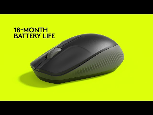 Video Teaser für Logitech M190 Full-size Wireless Mouse