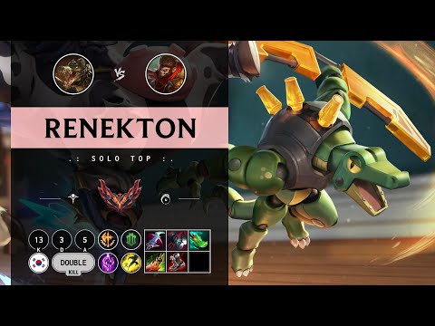 Renekton Top vs Wukong - KR Grandmaster Patch 14.11