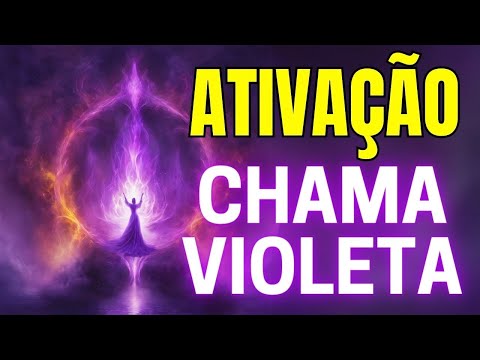💜DESTRAVA TUDO ! TRANSMUTAÇÃO E ATIVAÇÃO DA CHAMA VIOLETA  | 7º Raio Solar | Mestre Saint Germain