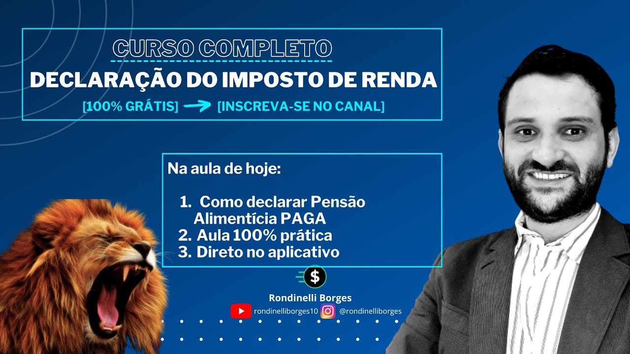 28. Como declarar Pensão Alimentícia PAGA no Imposto de Renda?
