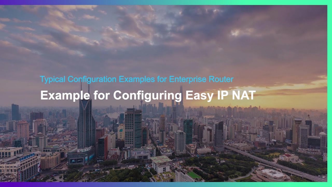 Example for Configuring Easy IP NAT