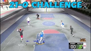 NBA 2K20 21-0 CHALLENGE? PARK GAMEPLAY