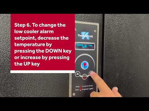 Programming Cooler Alarms on a Thermo-Kool Walk-In Monitor System