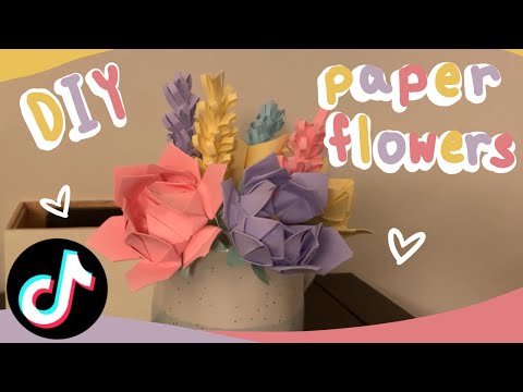 how to make paper flowers - based on easy and popular TikTok tutorials!