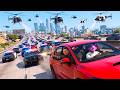 Contraté a 50 Policias Reales en GTA