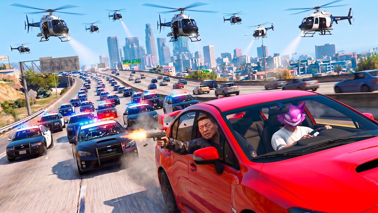 Contraté a 50 Policias Reales en GTA