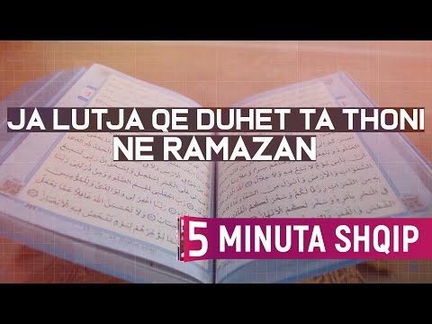 Ja LUTJA që duhet ta bëni në RAMAZAN