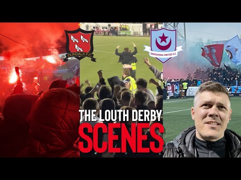 DUNDALK V DROGHEDA UTD | PYRO | LAST MINUTE WINNER | PITCH INVASION | LOI VLOG
