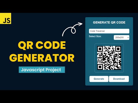Build Qr Code Generator Using Javascript In Hindi Javascript Project