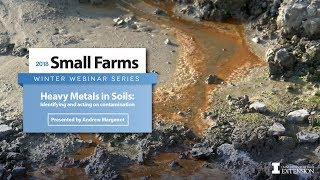 Heavy Metals in Soils, Thursday, March 1st, 2018 -Dr. Andrew Margenot
