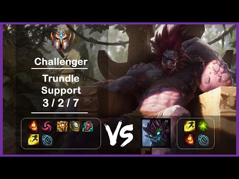 KR Challenger Replays Support Trundle vs MaoKai Ep.4499