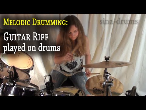 Smoke On The Water; Guitar Riff played on drums (by Sina)