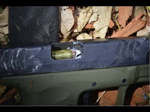 One in a billion: bullet travels down barrel of suspect's gun