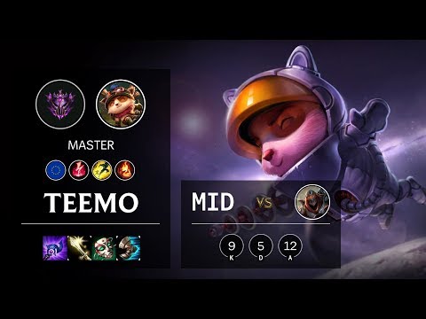 Teemo Mid vs Zed - EUW Master Patch 10.5