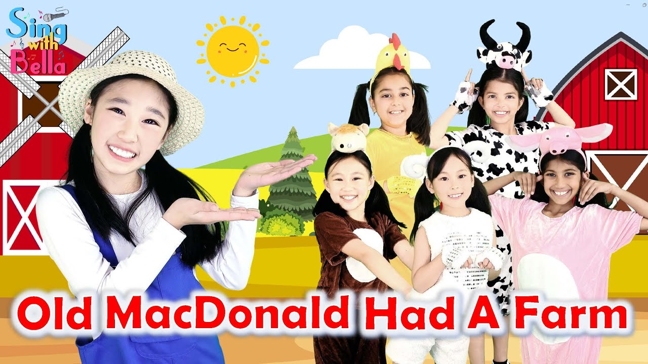 Old MacDonald Had a Farm with lyrics and actions | Sing with Bella Ensemble | Kids nursery rhyme