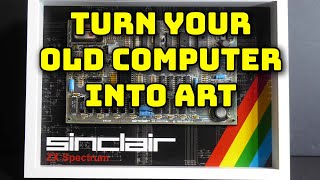 Turn retro computer hardware into artwork - ZX Spectrum motherboard