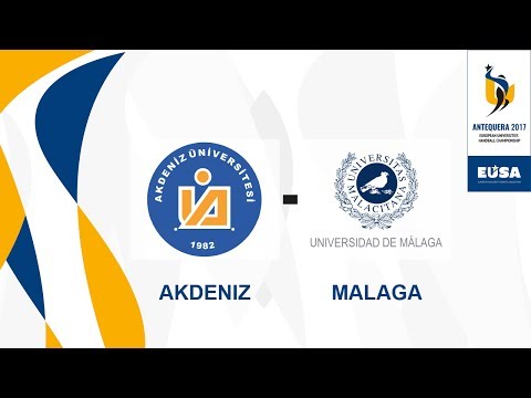Akdeniz University vs University of Malaga, Group A Female - EUC Handball 2017
