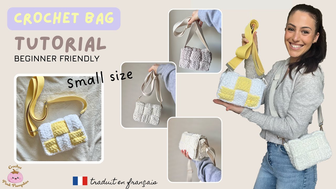 EASY & Trendy Small Crochet Bag Tutorial - Beginners Friendly - Cross body Fashionable Crochet Bag