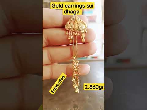 gold earrings sui dhaga design 🔥❣️ @gopaljewellers