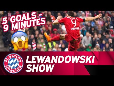 5⃣ Tore in 9⃣ Minuten: Lewandowski-Gala im Zeitraffer | FC Bayern - VfL Wolfsburg