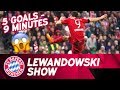 5⃣  Goals in 9⃣  Minutes: Lewandowski Show | Time Lapse | FC Bayern - VfL Wolfsburg
