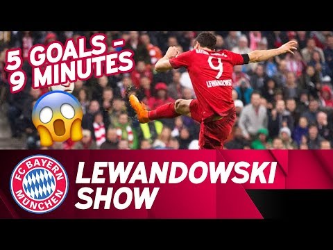 5⃣  Goals in 9⃣  Minutes: Lewandowski Show | Time Lapse | FC Bayern - VfL Wolfsburg