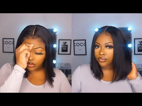 Short Bob Wigs Lace Front Wigs Short Bob Human Hair Short Silky Straight Lace Front Wigs