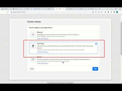 Sitedeki Ürünlerin Facebook Business/Instashop Kataloğuna Aktarılması İşlemleri Nasıl Yapılır?